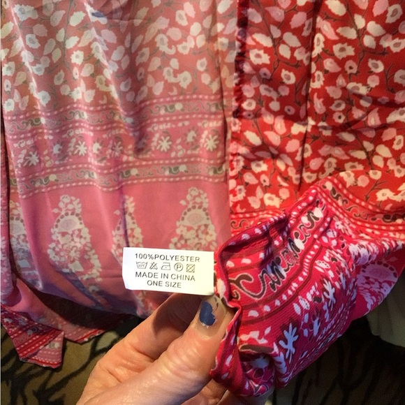 NeW Boho maxi Blooms duster kimono - Picture 6 of 8